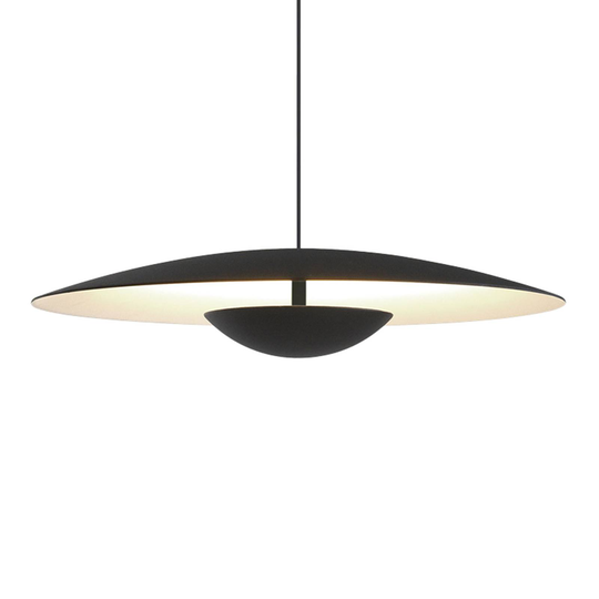 MARSET Ginger-LED-riippuvalo Triac Ø32cm musta/val