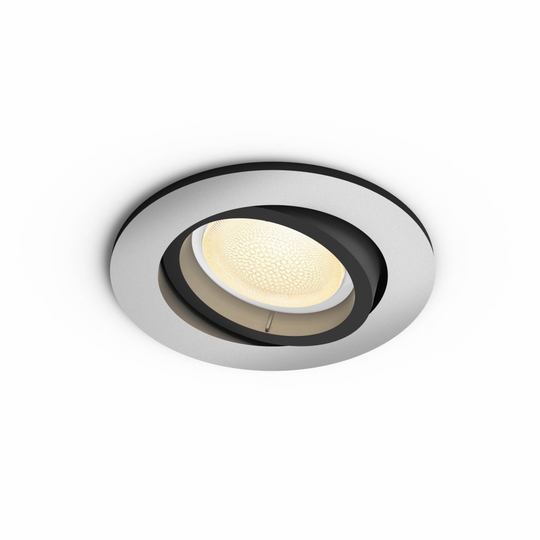 Centura recessed aluminum 1x5.7W 230V round (Alumiini)