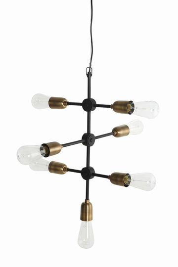 Molecular taklampa 58cm (musta)