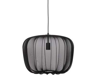 Hanging lamp Ø40x30 cm PLUMERIA black (Musta)