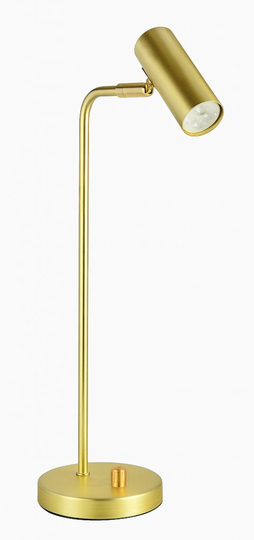 desk lamp LED w. dimmer (Harjattu messinki)