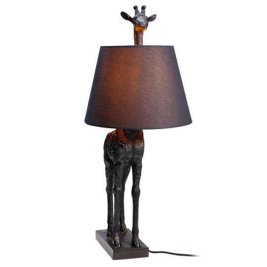 KARE Animal Giraffe -pöytälamppu, mattamusta