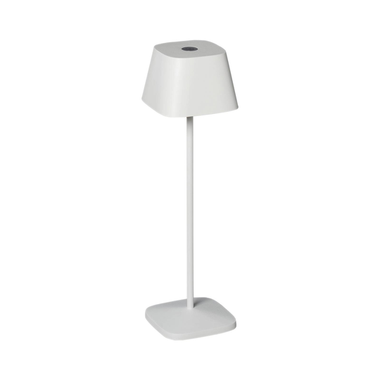 LED-pöytävalaisin Capri ulkokäyttöön, valkoinen