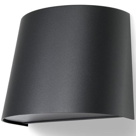Stall dubbel black/blasted (antrasiitti)