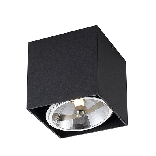 Arcchio Jarle -kattovalo, 1-lamp., musta