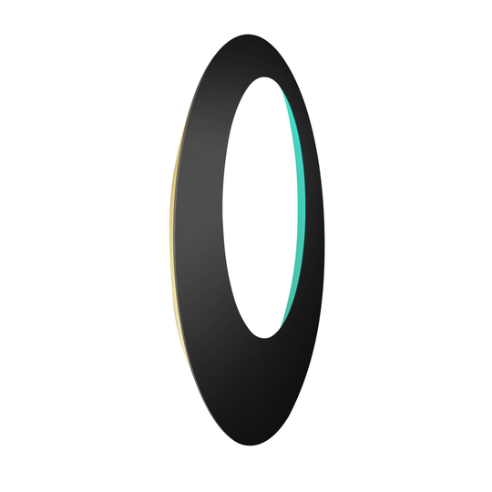 Escale Blade Open-LED-seinävalo RGBW musta Ø 95 cm