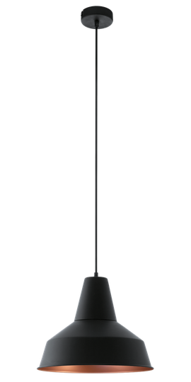 Somerton ceiling lamp (musta)