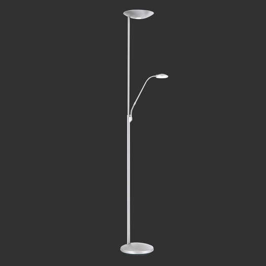 Ylös suunnattu LED-valo Cobra, lukuvalo, nikkeli
