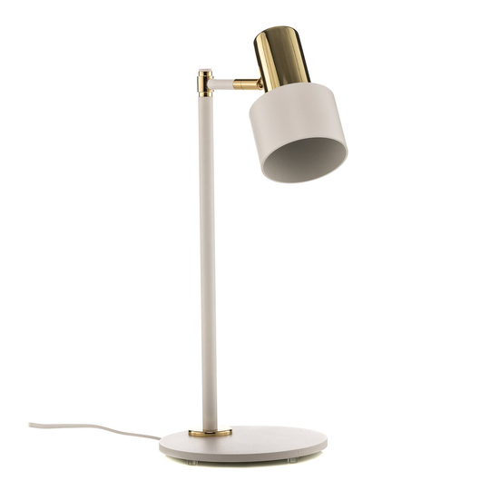 Pöytävalaisin Destin, säädettävä, valkoinen