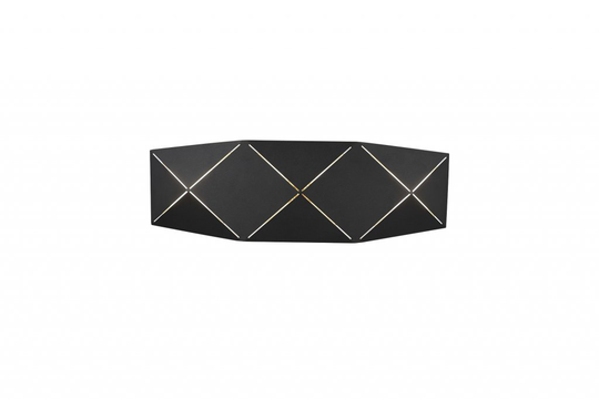 Zandor LED wall light 40cm m-black