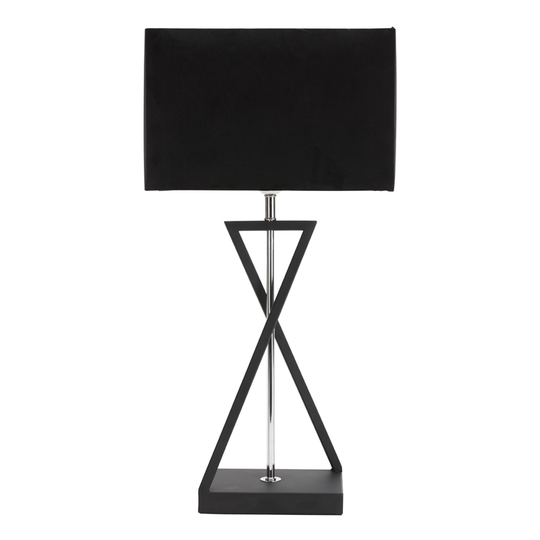 Cross table lamp (Musta)