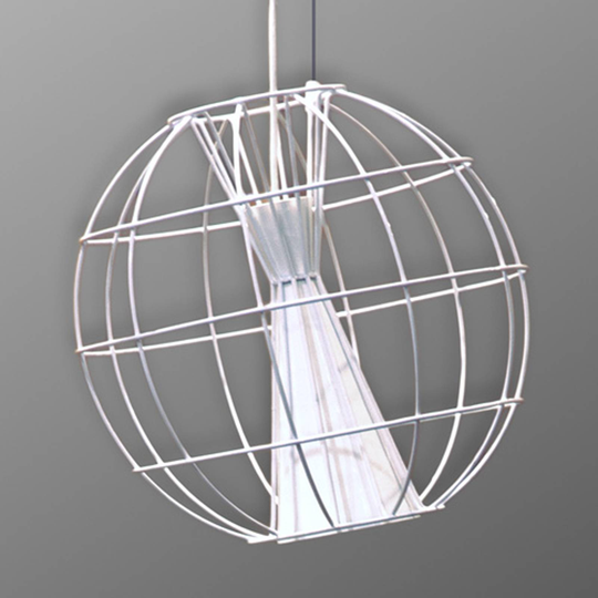 Innermost Latitude -LED-riippuvalaisin valkoinen