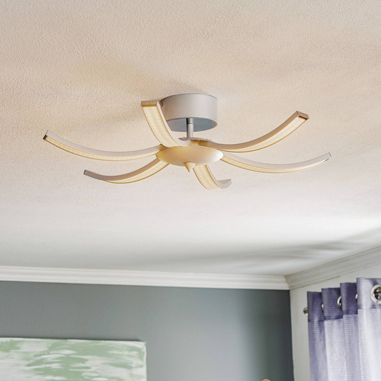 LED-kattovalaisin Umbra 6-lamppuinen 63cm alumiini