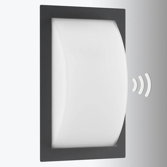 LED-ulkoseinälamppu Ivett liiketunnistimella