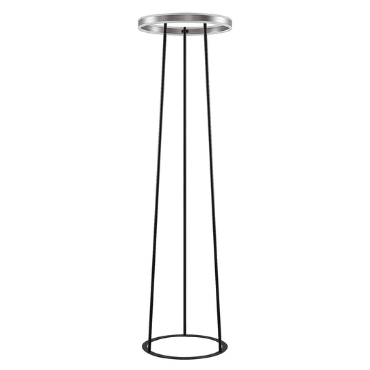 Lucande Seppe -LED-lattiavalo, Ø 50 cm, nikkeli