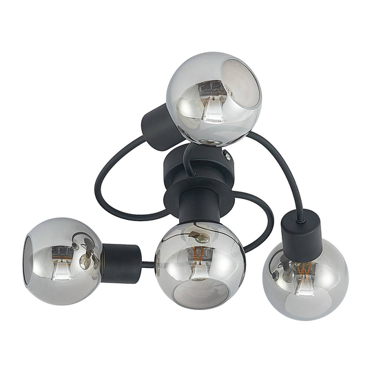 Lindby-LED-kattovalaisin Ciala, 4-lamp. savu