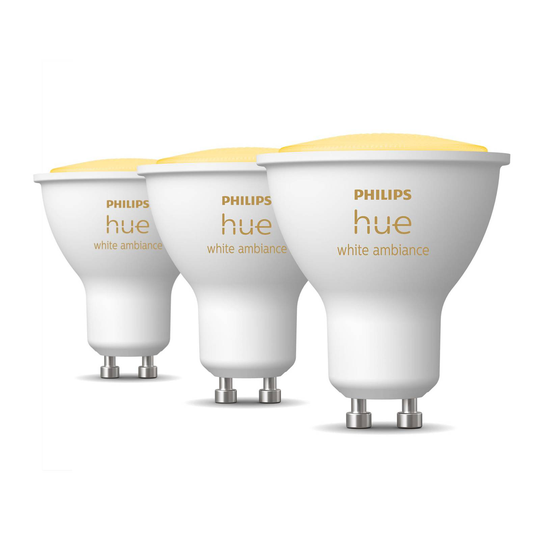 Philips Hue White Ambiance GU10 4,3W heijastin 3 x