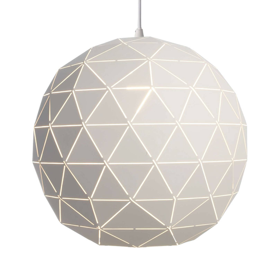 Riippuvalaisin Asterope, Ø 50 cm pyöreä, valkoinen
