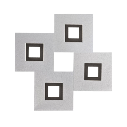 GROSSMANN Karree 4 valoa 50x50cm alumiini, musta