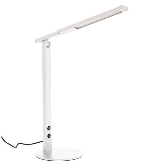 LED-työpöytälamppu Ideal himmentimellä, valkoinen