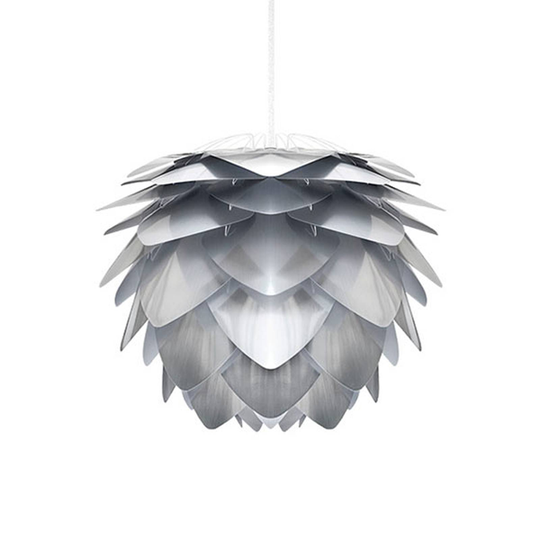Teräksen värinen design-riippuvalaisin Silvia mini