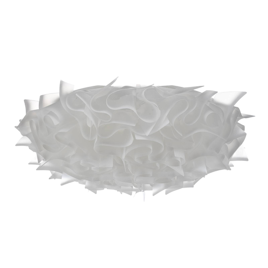 Slamp Veli -design-kattovalo, Ø 78 cm, opaali