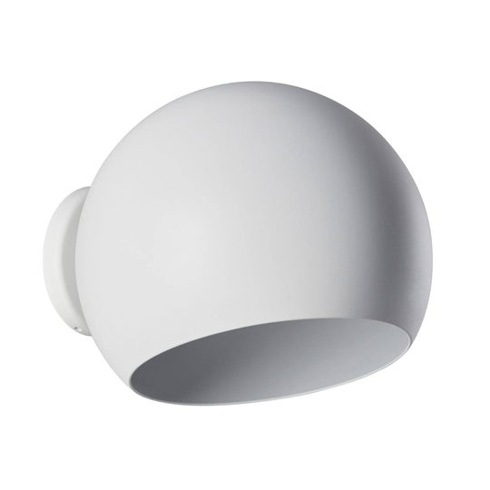 Nyta Tilt Globe Wall Short -seinälamppu, valkoinen