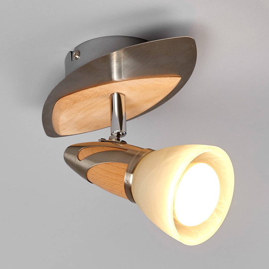 Spotti Marena, puuapplikoinnit, E14 R50 LED