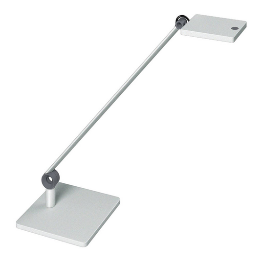 LED-pöytävalo PARA.MI MFTL108R kulmikas, hopea 930