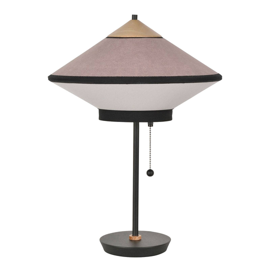 Forestier Cymbal S -pöytävalaisin, puuteriroosa