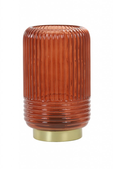 Table lamp LED Ø12x20,5 cm LIPA glass red (PUNAINEN)