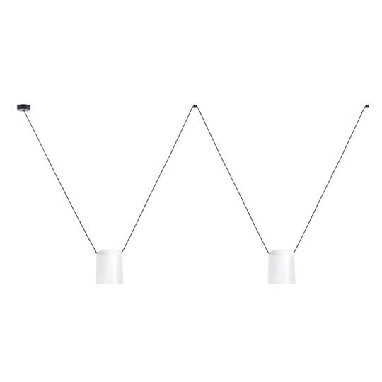 LEDS-C4 Attic Double, lieriö Ø 15 cm, valkoinen
