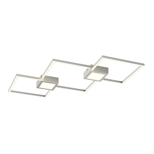 Lindby Makoto -LED-kattovalo 2-lamppua, himmennys