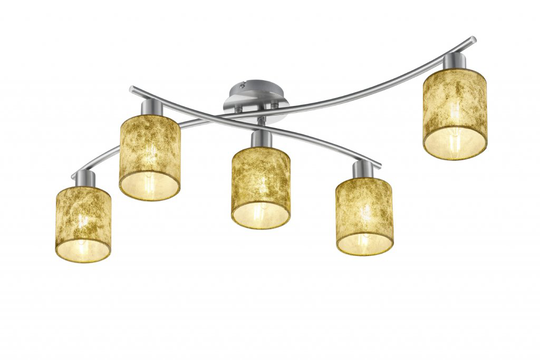 Garda ceiling light 5xE14 gold (Hopea)