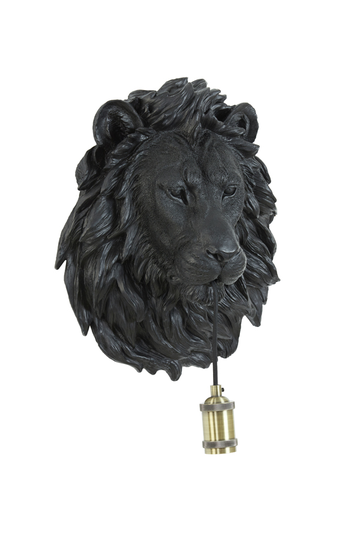 Wall lamp 33,5x19x40,5 cm LION matt black (Musta)
