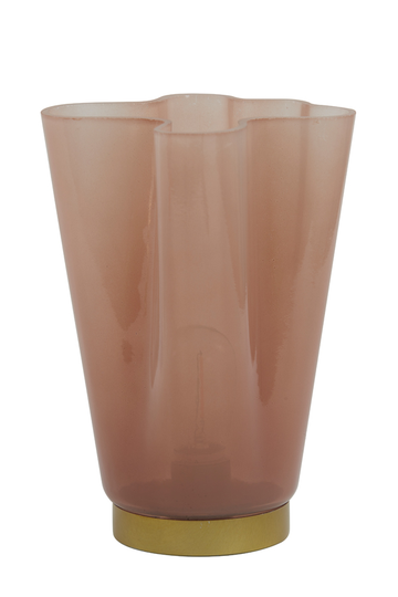 Table lamp LED Ø12,5x22 cm MALU glass old pink (Vaaleanpunainen)