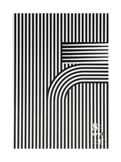 80-vuotisjuhlajuliste 50 x 70 cm