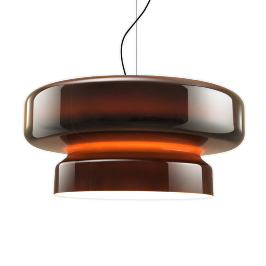 MARSET Bohemia-LED-riippuvalaisin Triac, meripihka