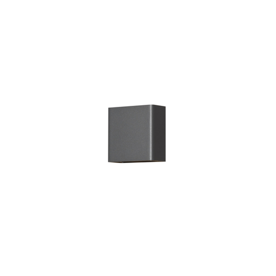 Chieri vägglykta 2x2 LED mgrå (Antrasiitti)