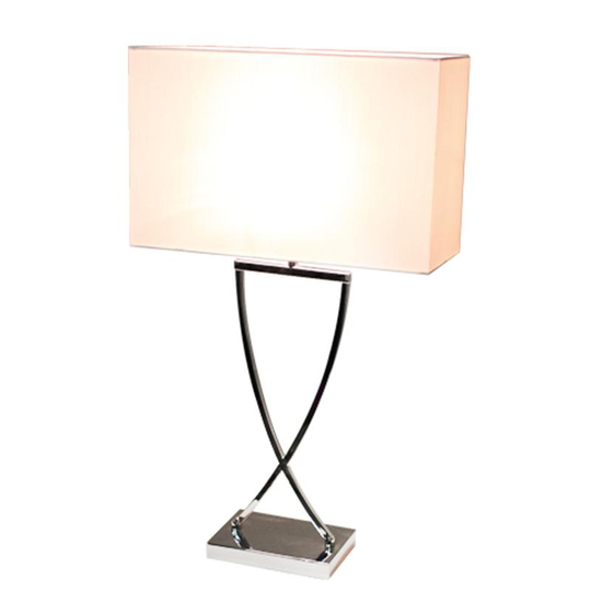 Omega 52cm table lamp (valkoinen)