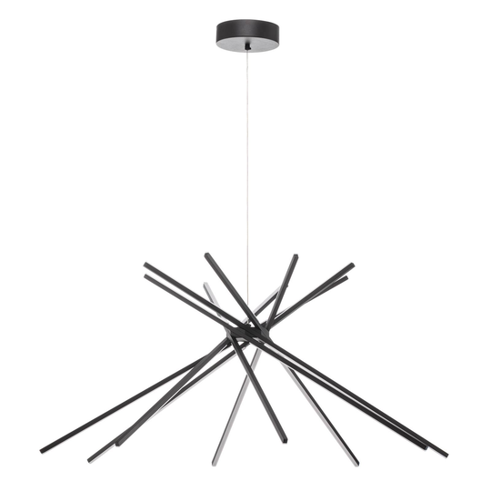 LED-riippuvalo Shanghai, 8-lamp. 4 000 K musta