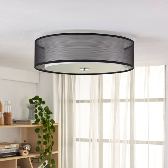 LED-kattovalaisin Tobia, organza-varjostin
