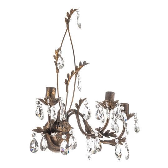 Seinävalaisin Teresa, kattokruunumalli, 3-lamp.