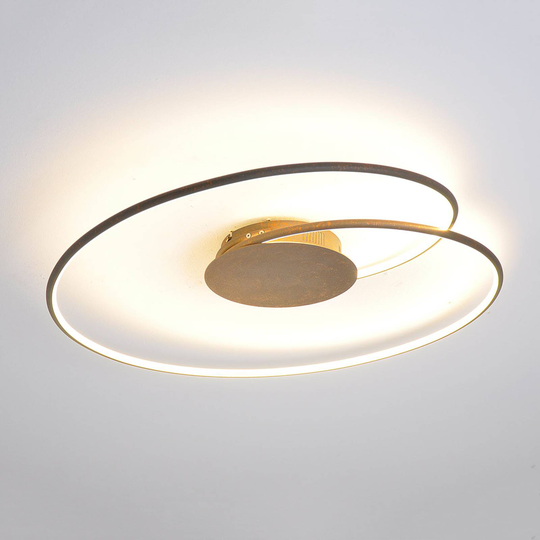 Kaunis LED-kattovalaisin Joline, ruosteenruskea