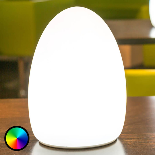 Egg - sovelluksella ohjattava koristevalo, akku