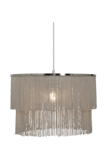 TRUE pendant lampshade, gray / chrome (harmaa)