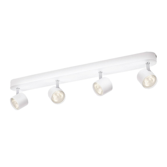 Nelilamppuinen LED-kattovalaisin Star
