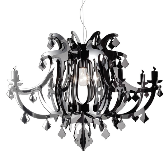 Slamp Ginetta -design-riippuvalaisin, hopea