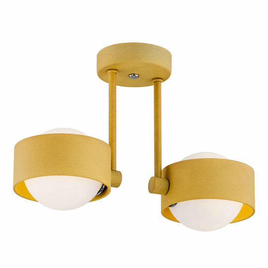 Mado-kattovalaisin terästä, kulta 2-lamppuinen