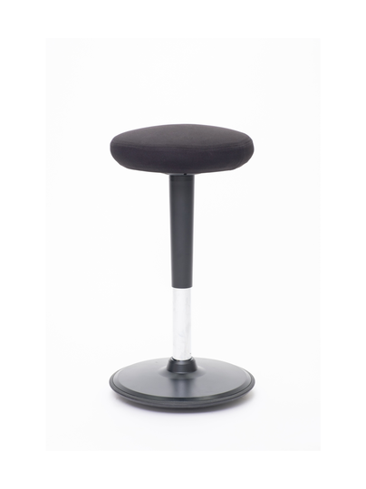 Stoo® round aktiivituoli - korkea 57 - 86 cm, musta/musta